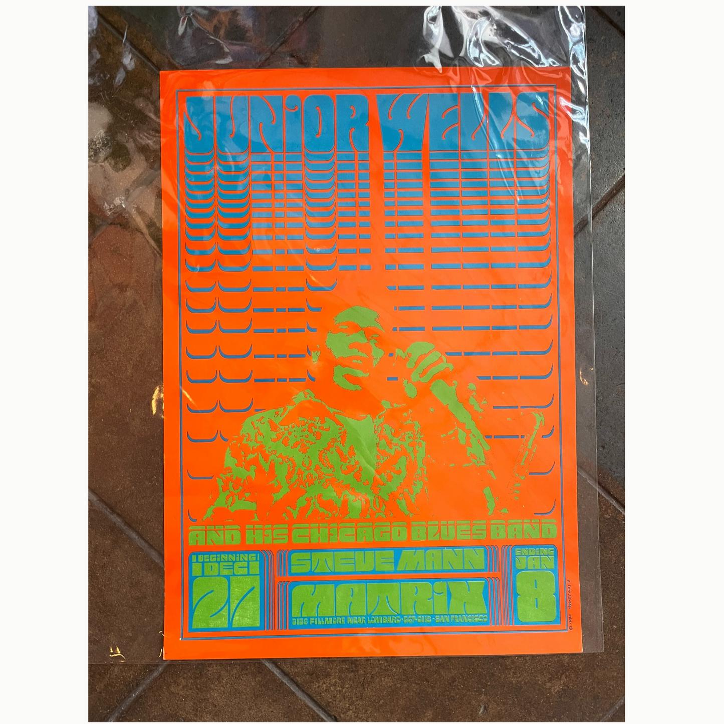 Vintage Junior Wells Poster