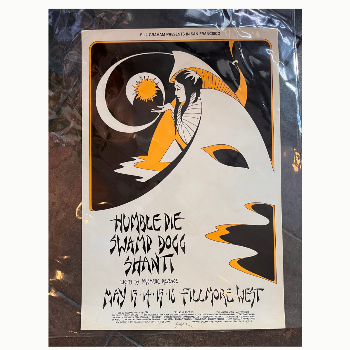 Vintage Humble Pie and Swamp Dogg Poster