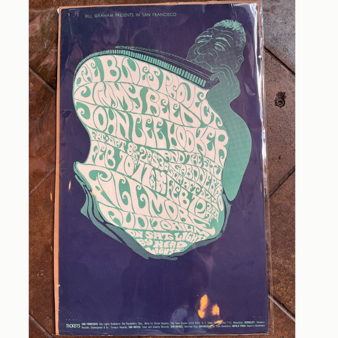 Vintage Jimmy Reed and John Lee Hooker Poster