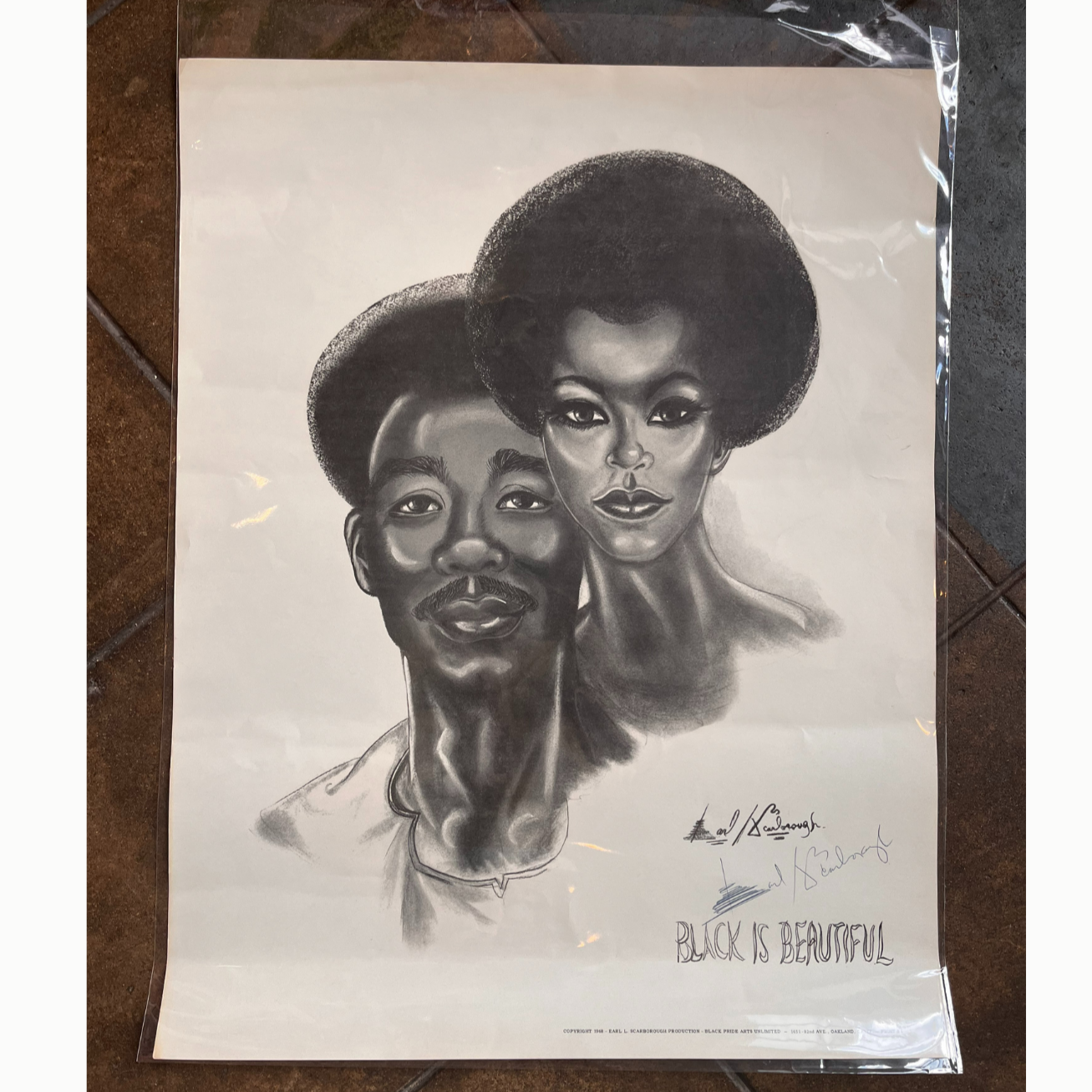 Black is Beautiful Art Vintage Poster