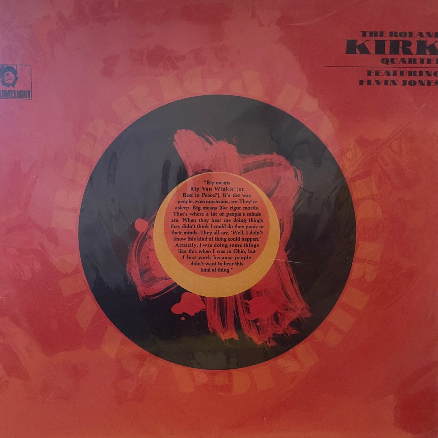 The Roland Kirk Quartet Featuring Elvin Jones – Rip, Rig & Panic