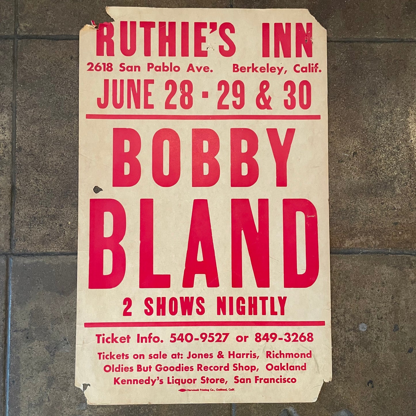 Bobby Blue Bland - Vintage Poster