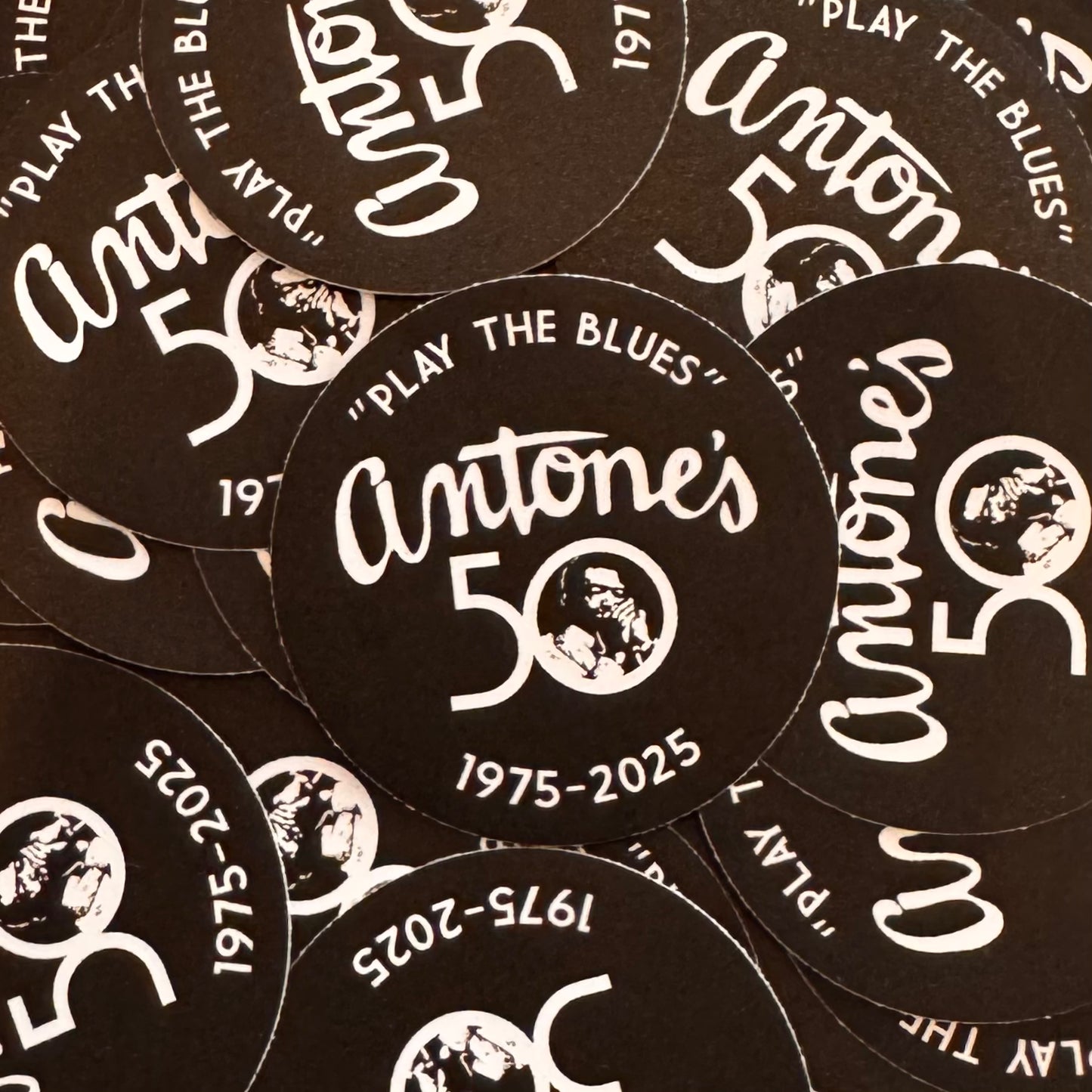 Antone's 50th Circle Sticker