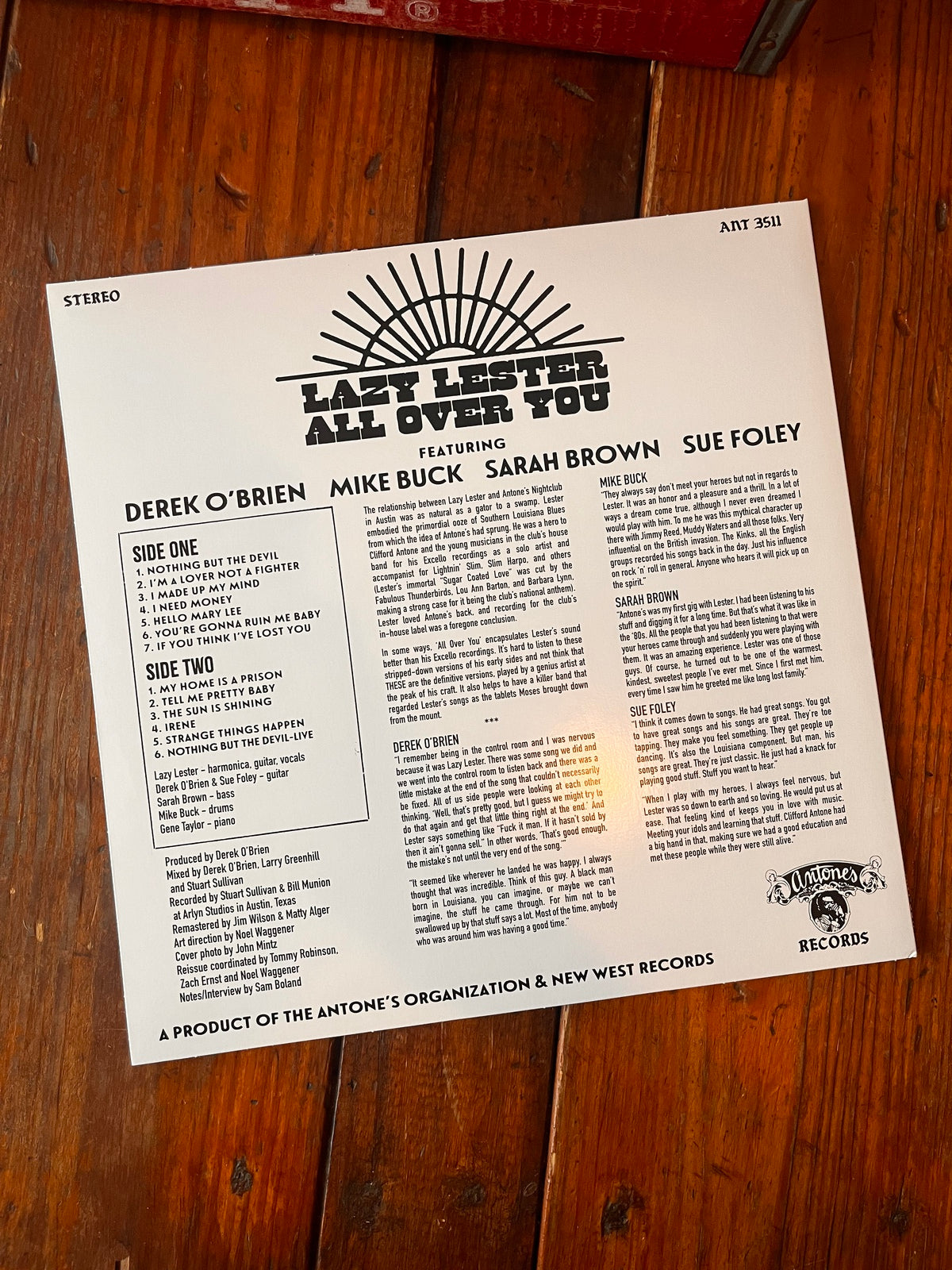 Lazy Lester 'All Over You' Record