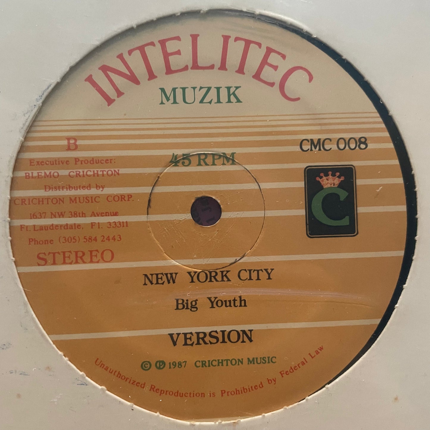 White Mice / Big Youth – I Don't Know / New York City