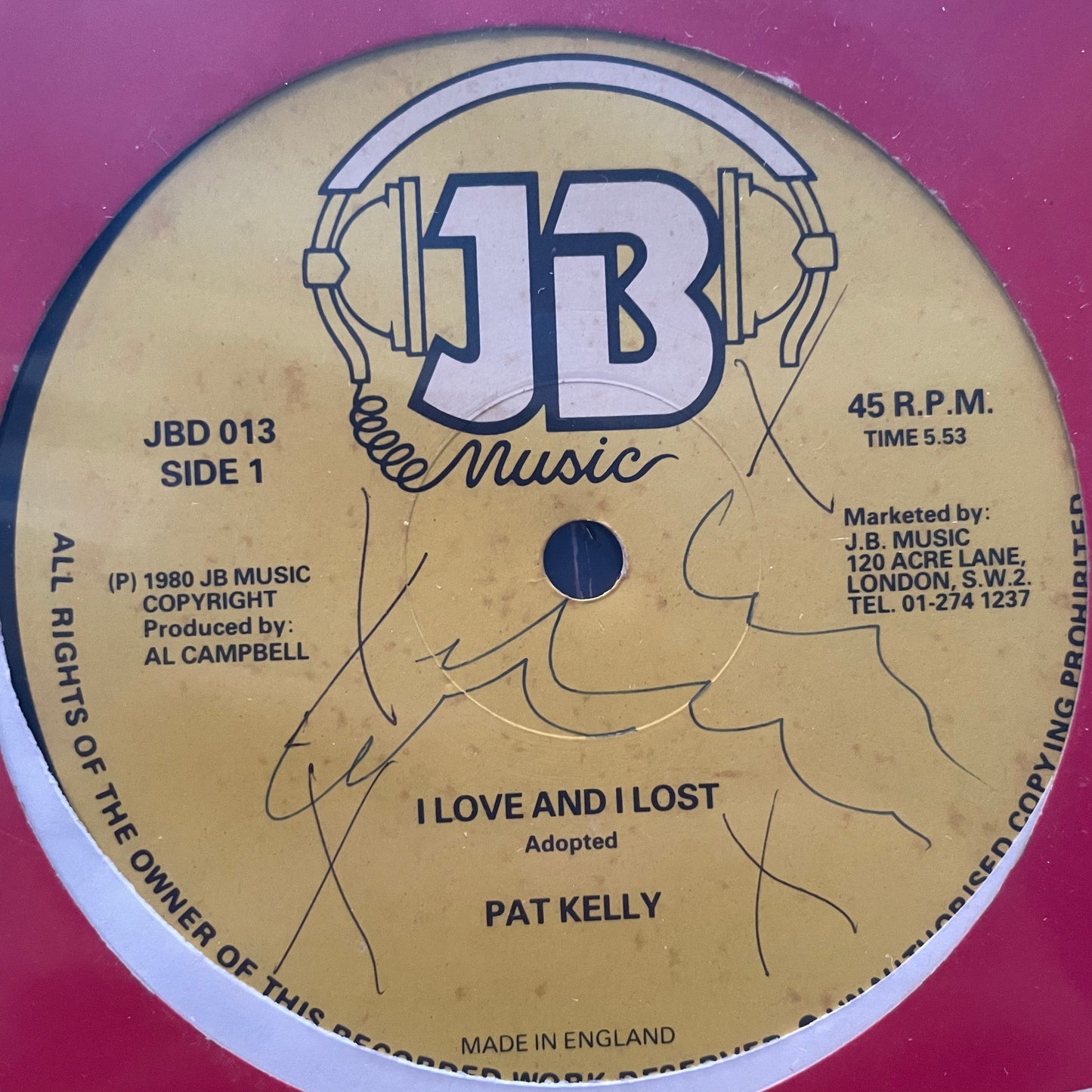 Pat Kelly - I Love and I Lost/ Trinity - In the Mood