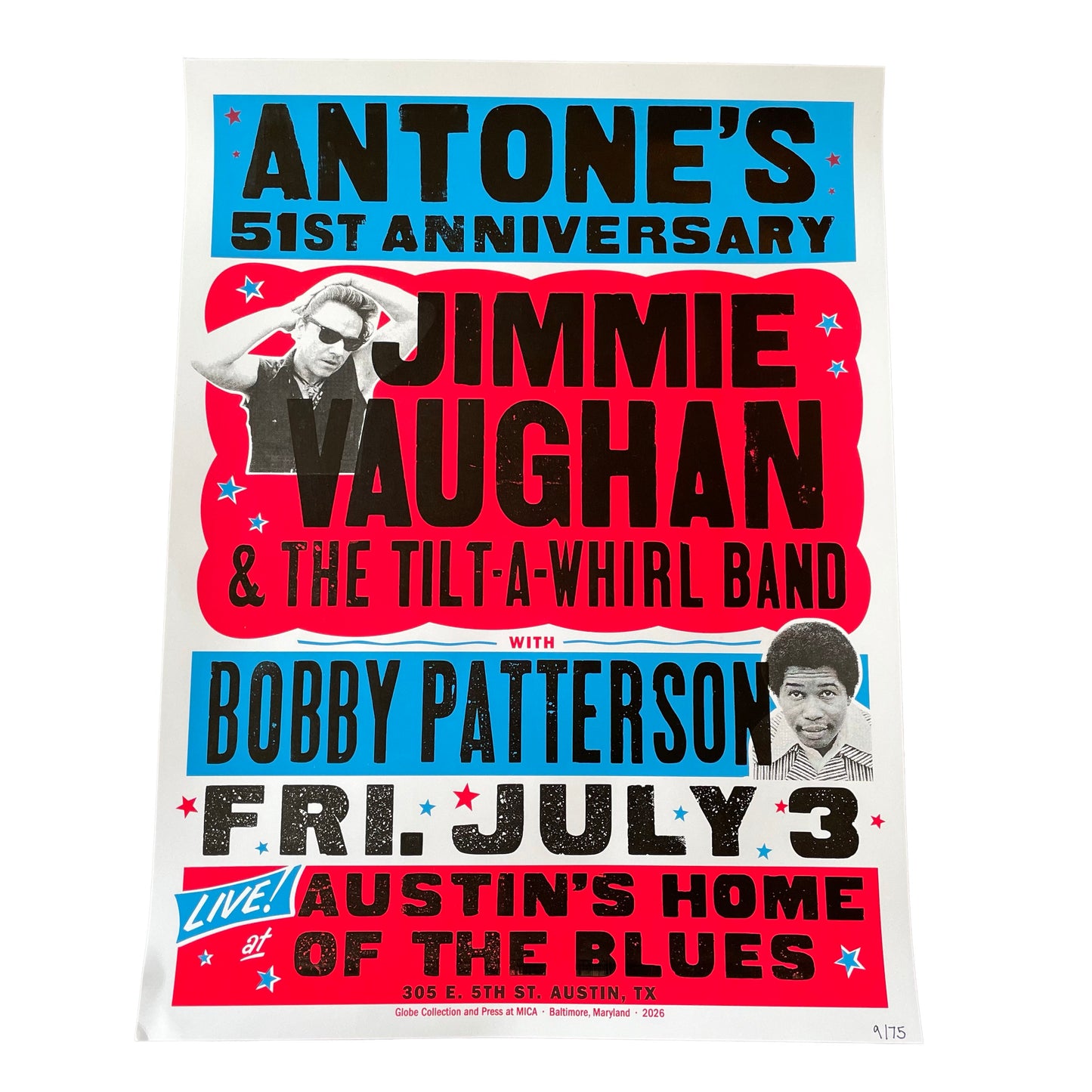 Jimmie Vaughan 51st Anniversary Poster
