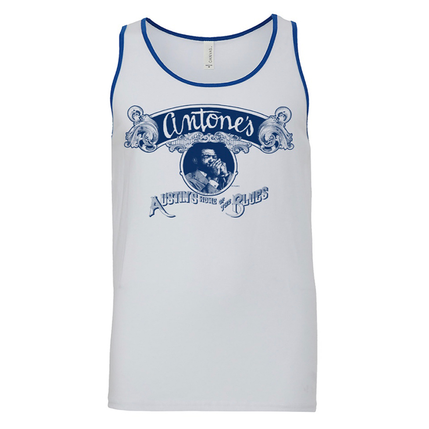 White Little Walter Logo Tank