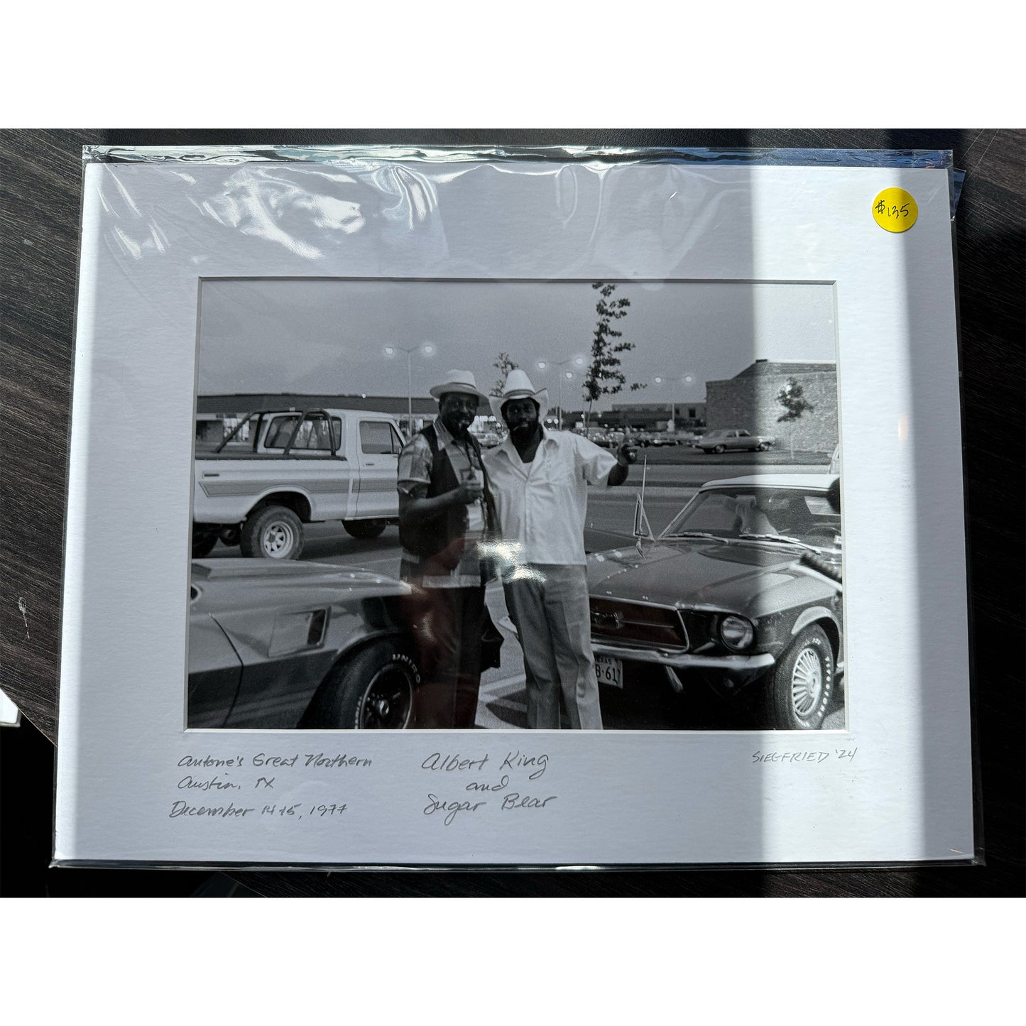 Albert King and Sugar Bear photo by Kurt Siegfried 11" x 14"