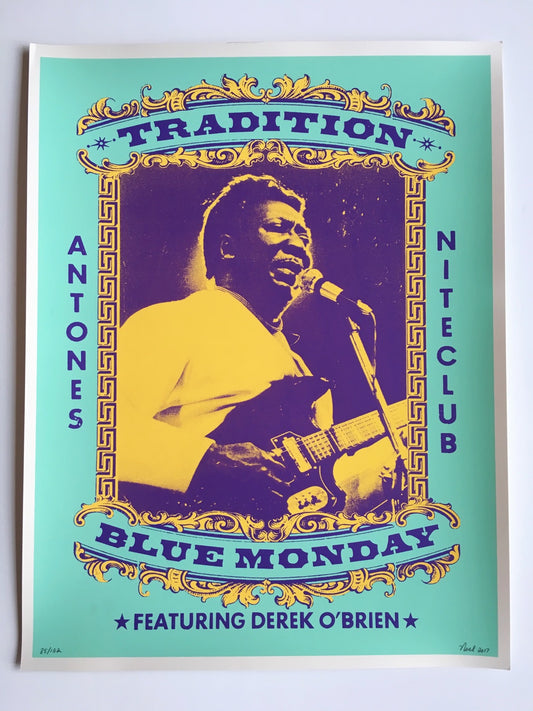 Blue Monday Muddy Waters Poster