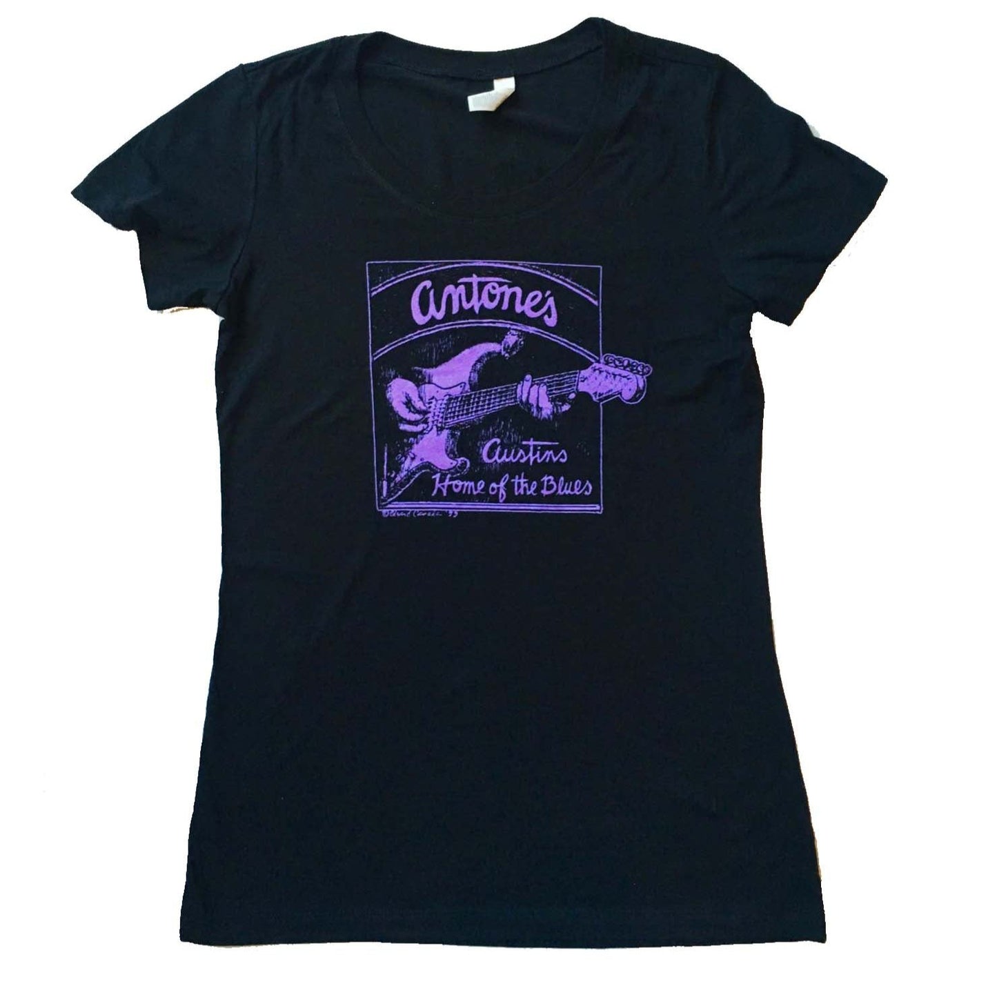 Women's Purple Guitar Logo Shirt