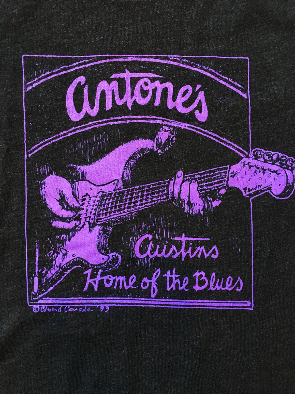 Men's Purple Guitar Logo Shirt