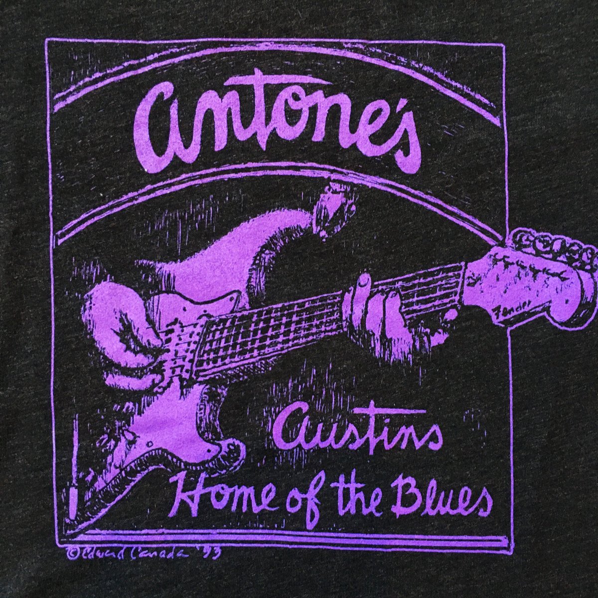 Women's Purple Guitar Logo Shirt