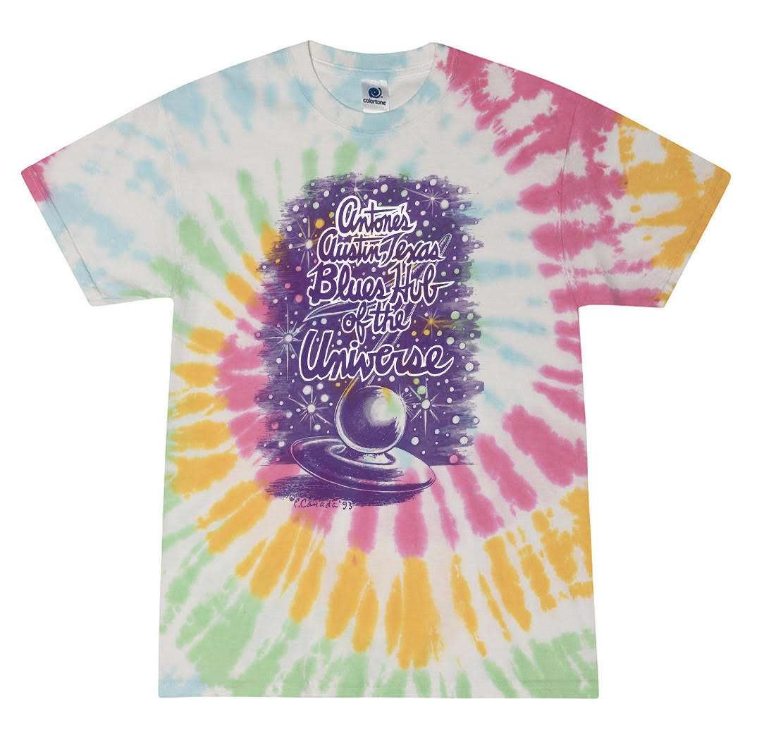Purple Tie Dye Blues Hub of the Universe Shirt