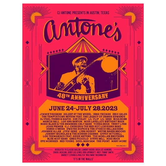 Antone's 48th Anniversary Poster