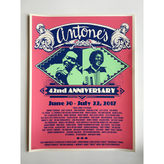Antone's 42nd Anniversary Poster