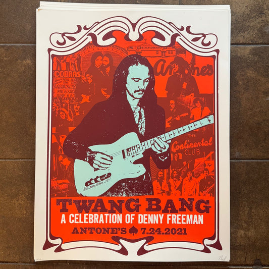 Denny Freeman Twang Bang Poster