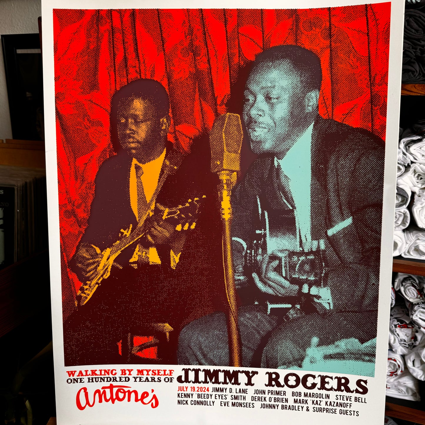 100 Years of Jimmy Rogers Antone's 49th Anniversary Poster