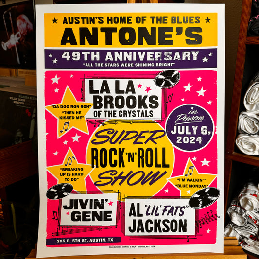 La La Brooks Antone's 49th Anniversary Poster