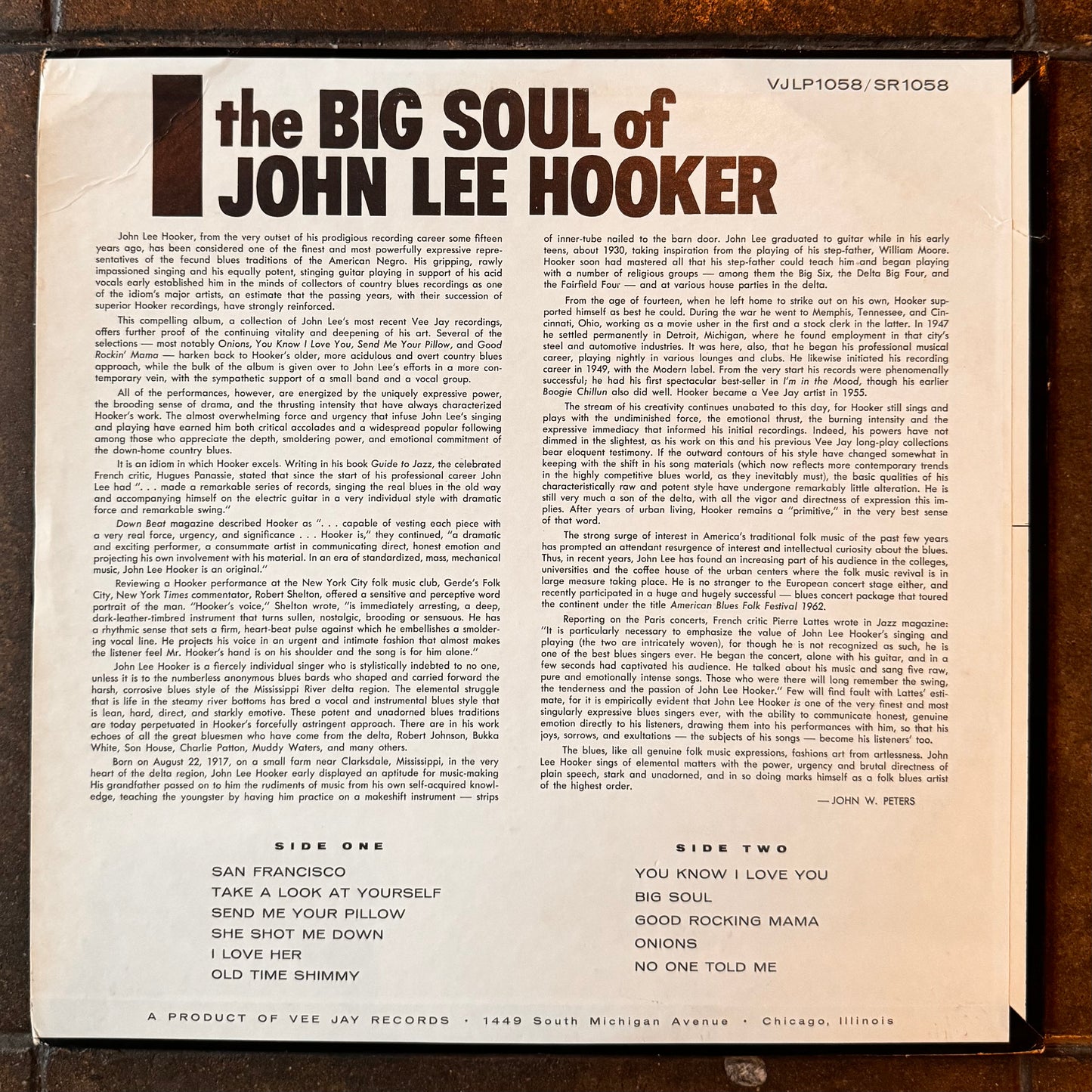 John Lee Hooker - The Big Soul Of John Lee Hooker