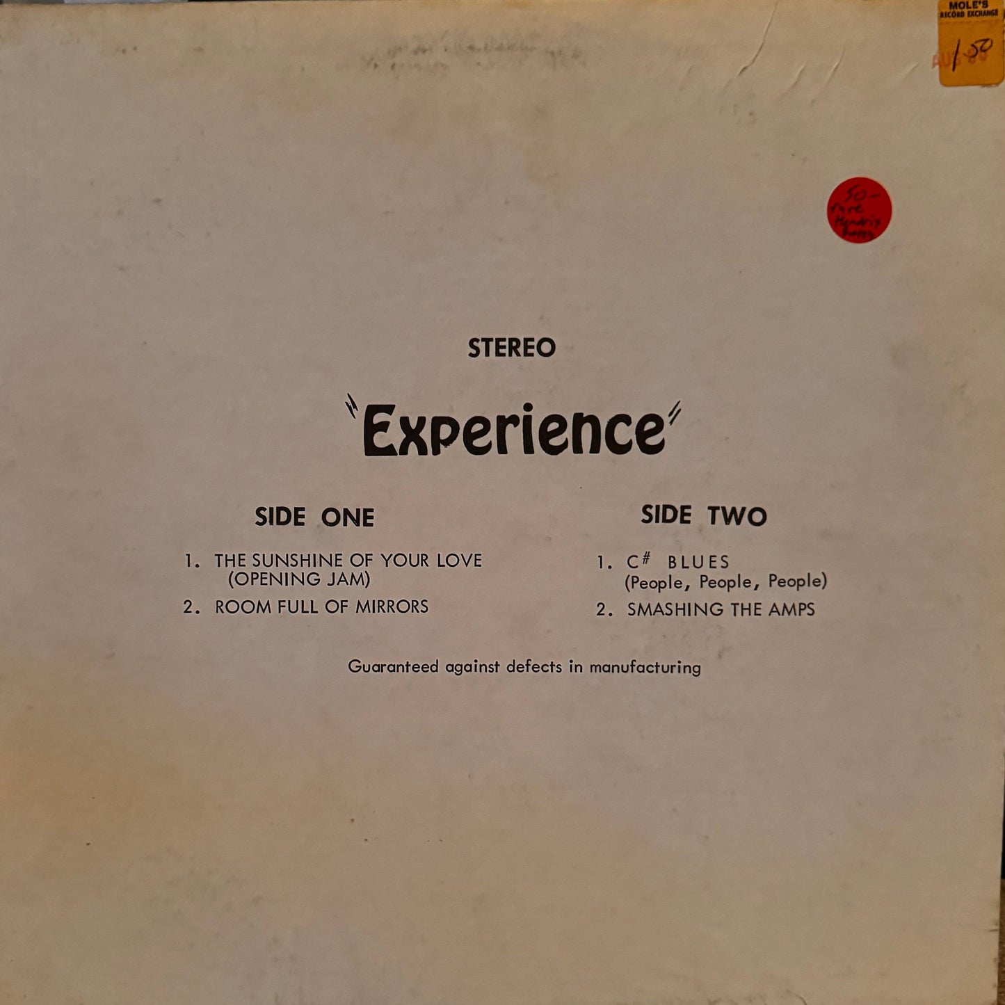 Jimi Hendrix - "Experience" Bootleg