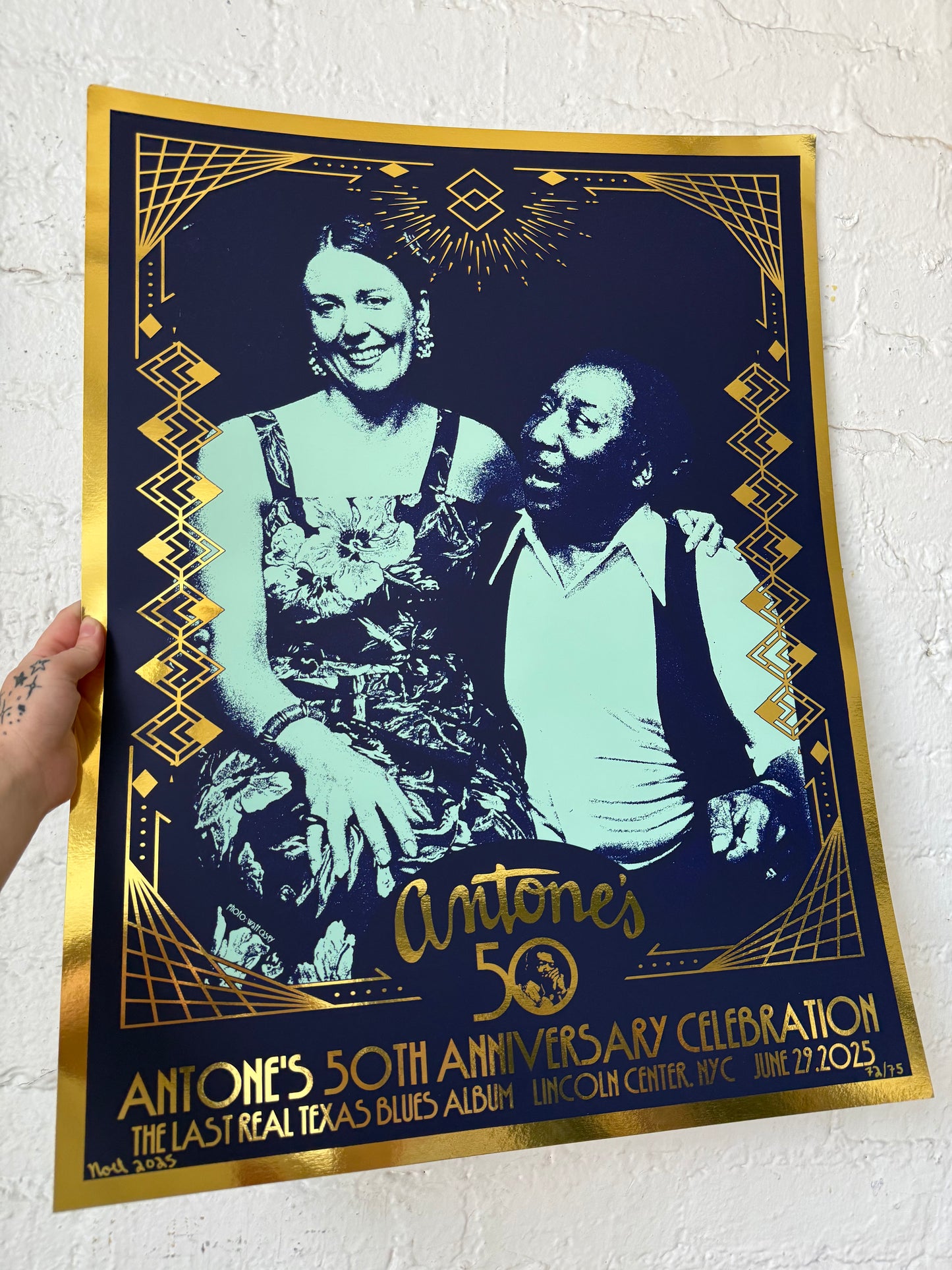 Antone's 50th Lincoln Center Poster