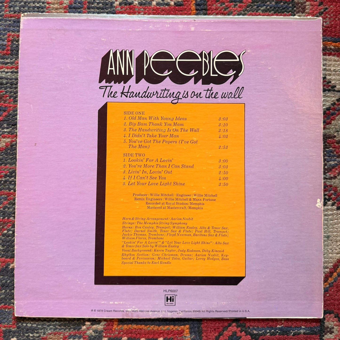 Ann Peebles - The Handwriting is on the Wall