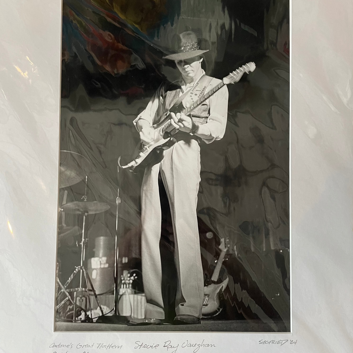 Stevie Ray Vaughan Photo by Kurt Siegfried 16" x 20"