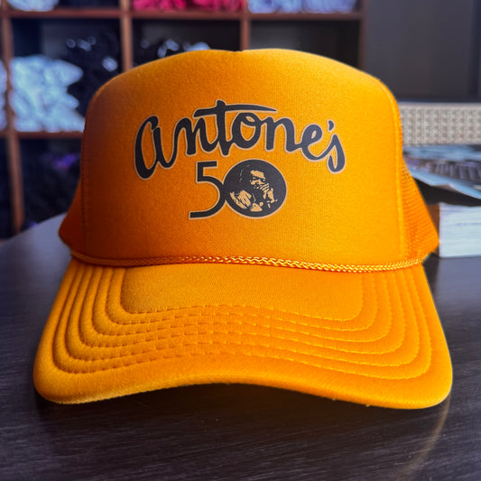 Gold Antone's 50th Anniversary Trucker Hat