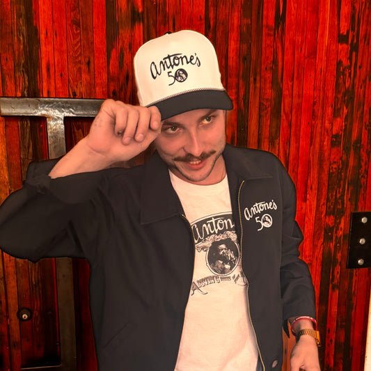Antone's 50th White / Black Imperial Hat