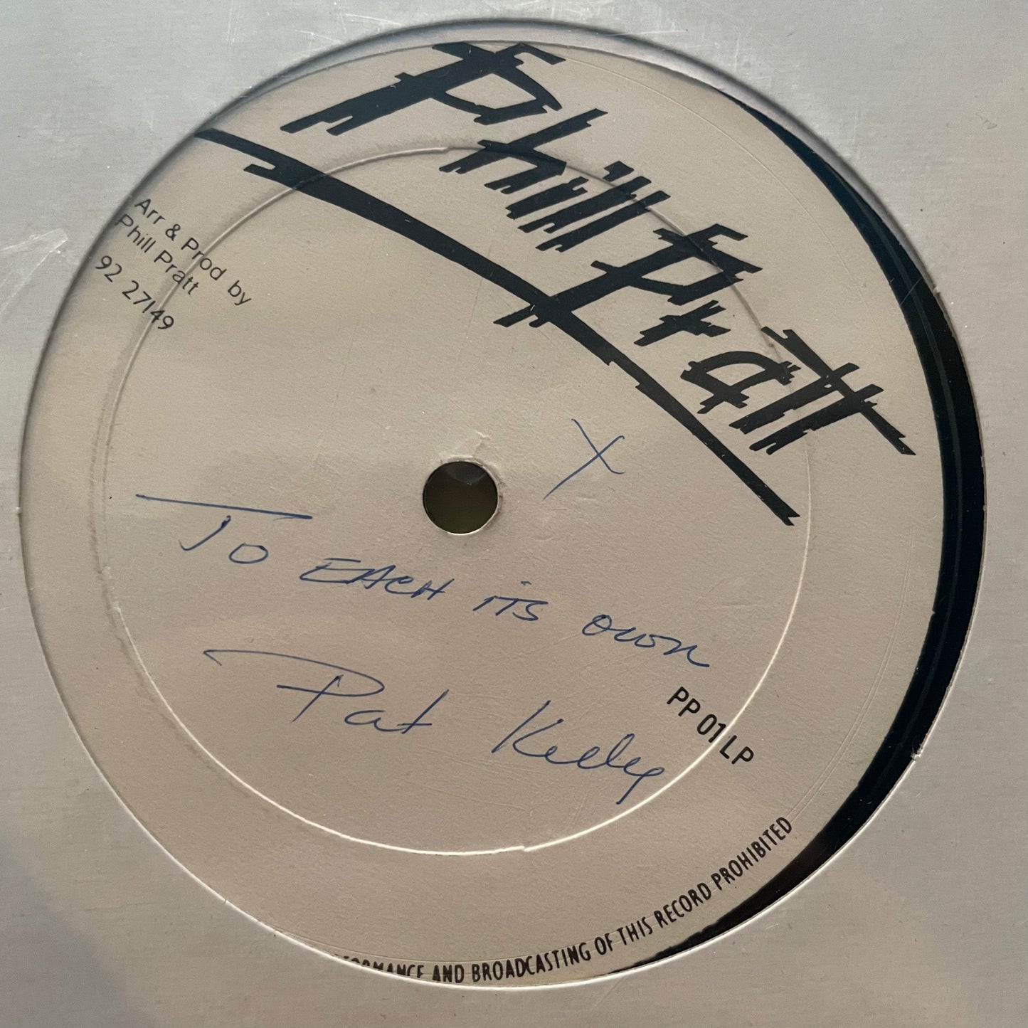 Pat Kelly – Little Boy Blue/ To Each Its Own