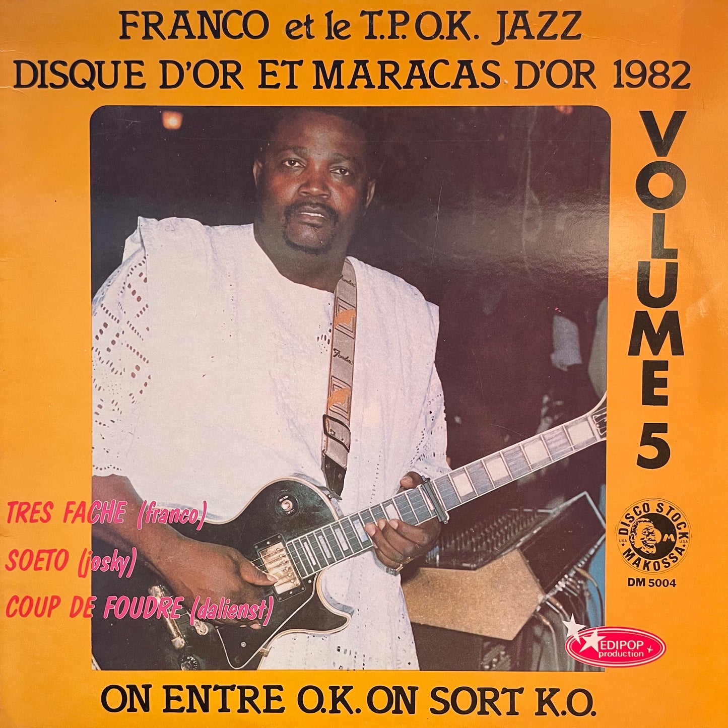 Franco Et Le T.P.O.K. Jazz – Disque d'Or et Maracas d'Or 1982