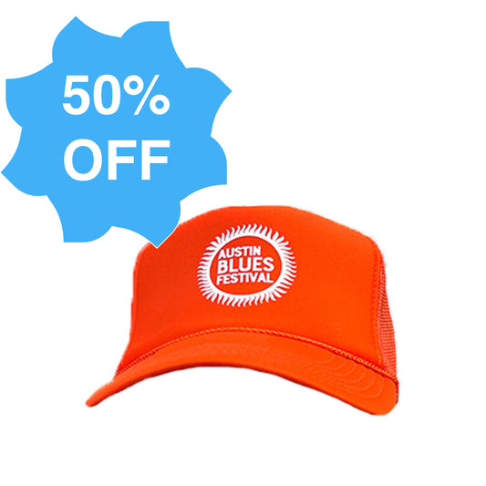 Orange Foam Austin Blues Fest Hat