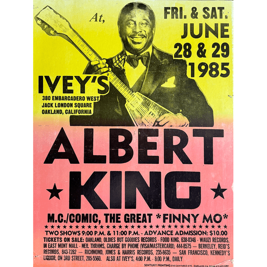 Vintage Albert King Poster - Ivey's 1985