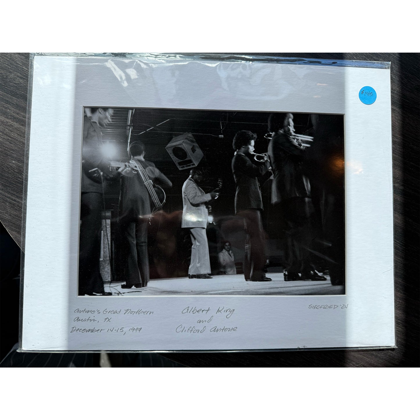 Albert King + Clifford Antone Photo by Kurt Siegfried 11" x 14"