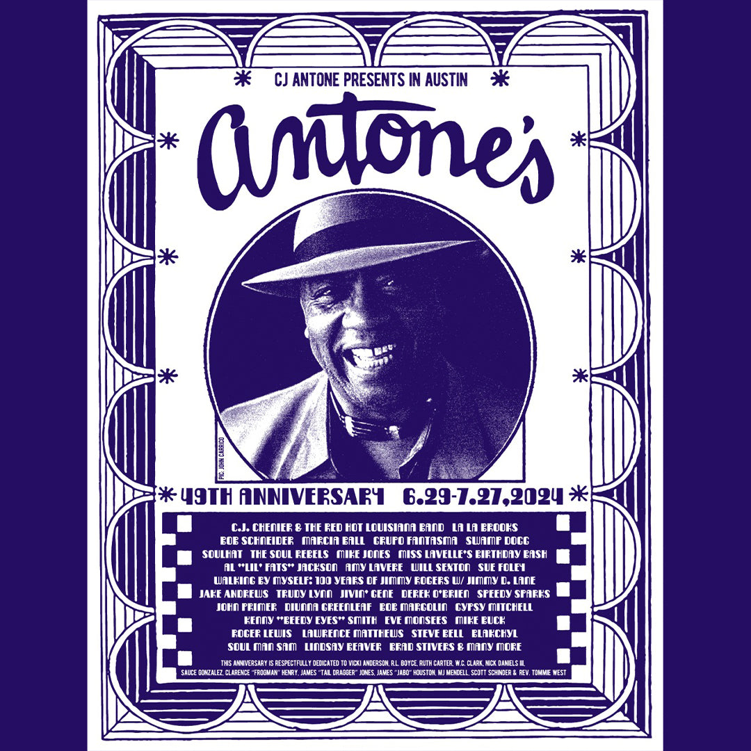 Antone's 49th Anniversary Shirt - Purple