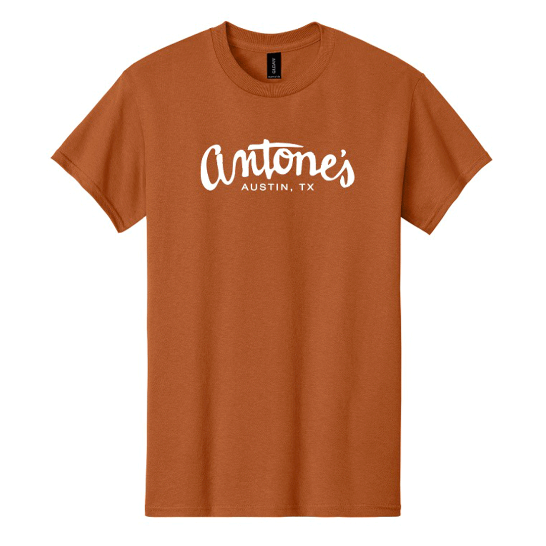 Burnt Orange Antone's Script Logo Shirt