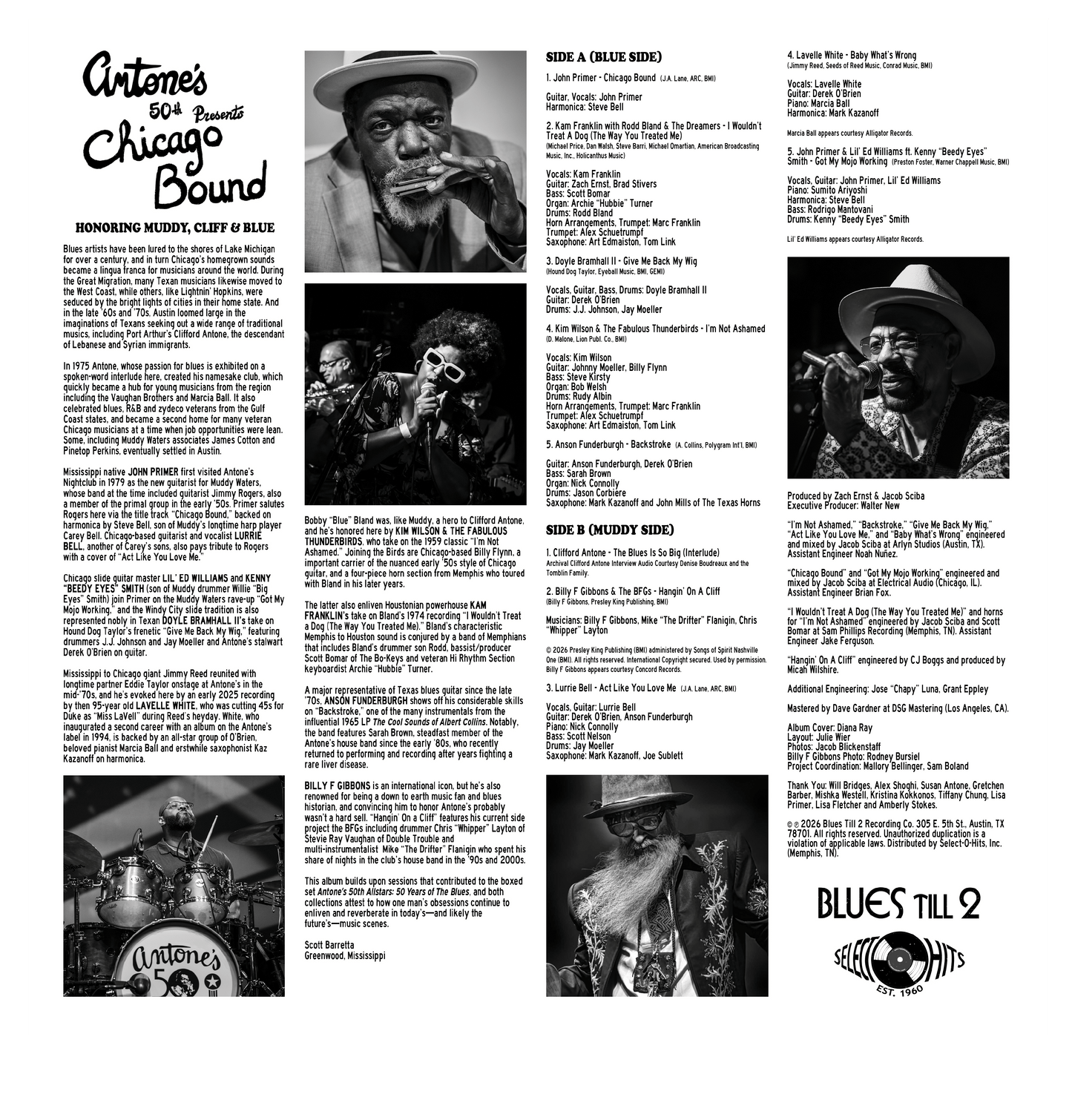 Antone's 50th Presents: Chicago Bound (Vinyl or CD)