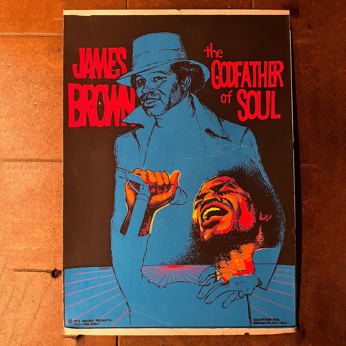 James Brown, The Godfather of Soul - Vintage Poster