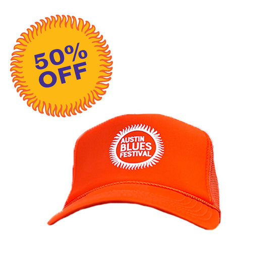 Orange Foam Austin Blues Fest Hat