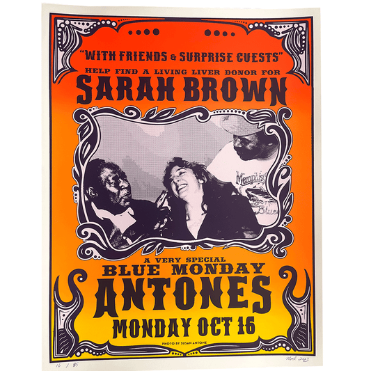 Sarah Brown's Special Blue Monday Poster