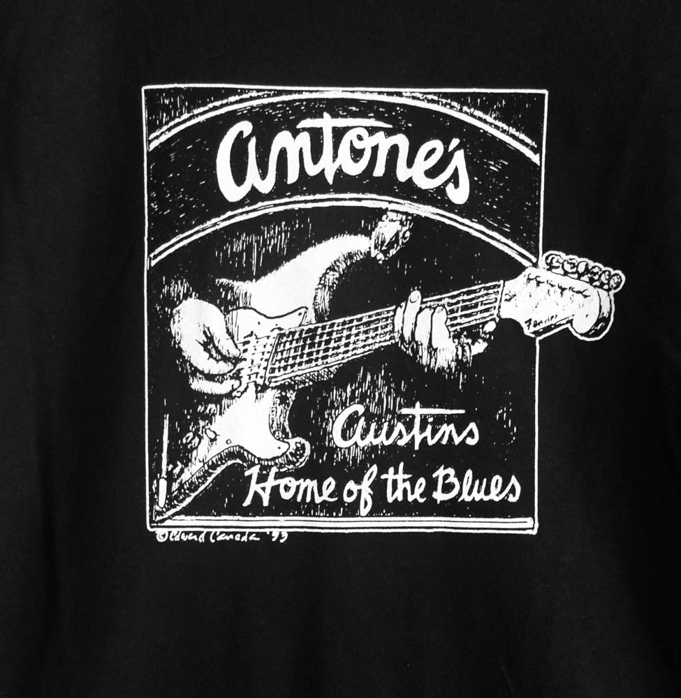Black Antone's Guitar Logo T Shirt