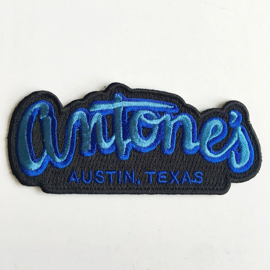 Antone's Blue Logo Embroidered Patch