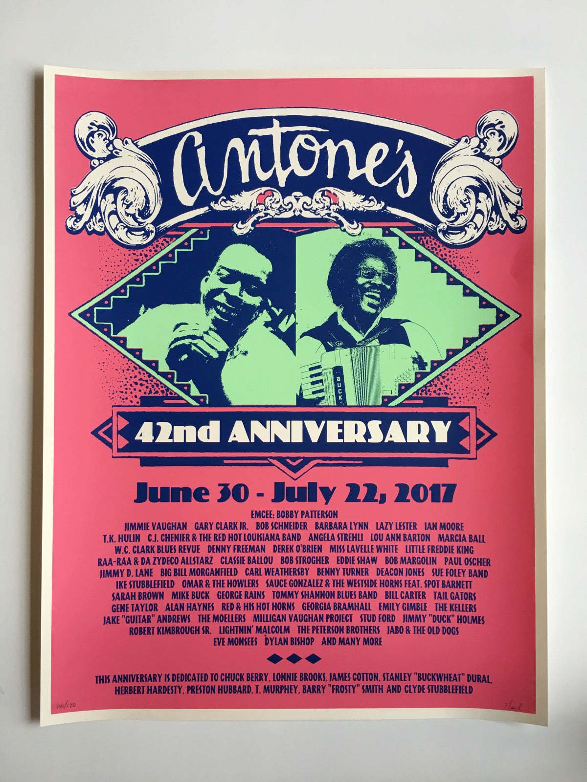 Antone's 42nd Anniversary Poster